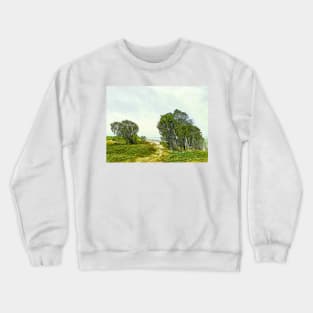 Exit from the bush to the sea Crewneck Sweatshirt